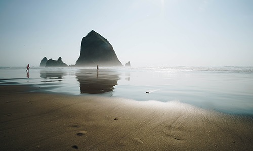 Beautiful oregon beach 