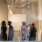 Group of people enjoying an art gallery 
