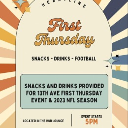 ✨Hello September!✨
Join us for First Thursday, and enjoy some food, drinks and football. Art vendors are on 13th avenue.
🗓️Thursday, September 7th ✨Hello September!✨
Join us for First Thursday, and enjoy some food, drinks and football. Art vendors are on 13th avenue.
🗓️Thursday, September 7th